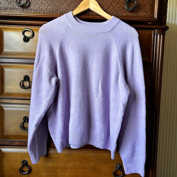 Vince Camuto Women´s Marshmello Cottage Pastel Lilac Mock Neck sweater size XL - Picture 7 of 10